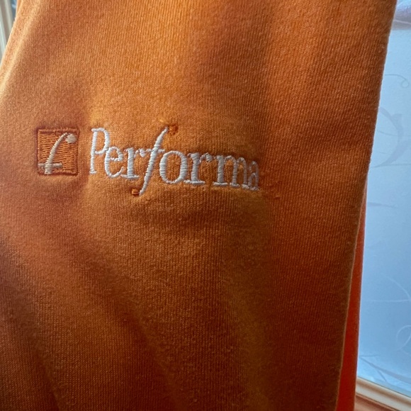 Cutter and Buck CB Drytec XL long sleeve 1/4 zip pullover sweatshirt. Orange - Picture 6 of 8